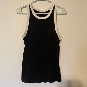 A New Day Black and White Tank Top